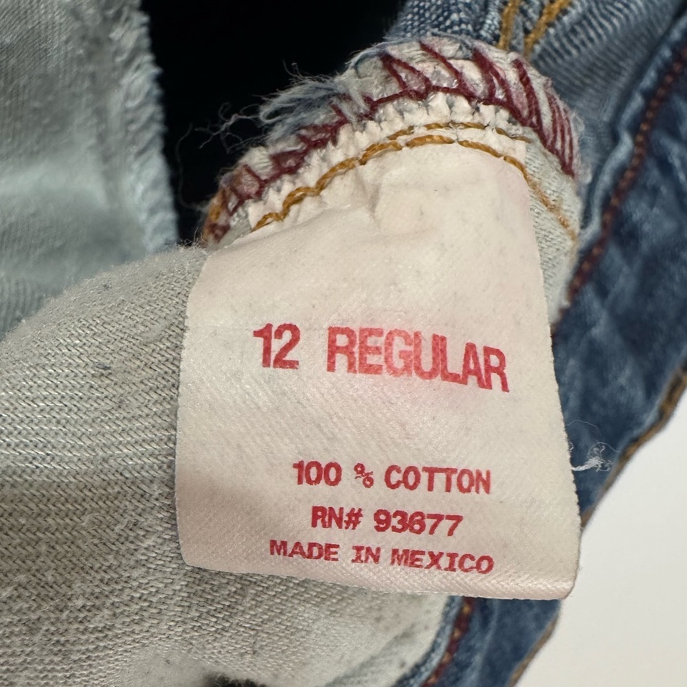 Arizona Girls Size 12 Regular Jeans Relaxed Fit Medium Wash - Picture 4 of 7